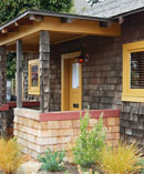 Exterior, retains historic presence