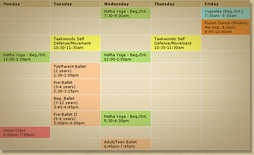 See our schedule of classes!